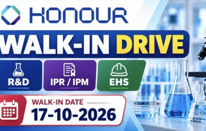 Honour Lab Limited Walk-In Drive: R&D, IPM and EHS Job Vacancies