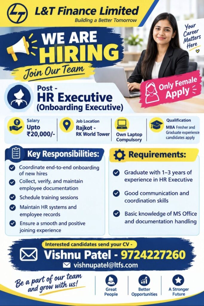 L&T Finance Limited Recruitment: HR Executive