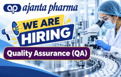 Ajanta Pharma Recruitment: QA Department Job Openings at Paithan, Maharashtra
