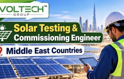 Voltech Group Urgent Hiring: Solar Testing & Commissioning Engineer Jobs in Middle East Countries