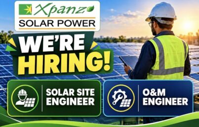 Xpanz Solar Power Recruitment: Solar Site Engineer and O&M Engineer Jobs