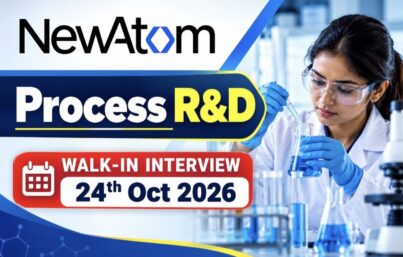 NewAtom Labs Recruitment: Process R&D Jobs for M.Sc. Organic Chemistry in Hyderabad