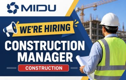 MIDU Recruitment: Construction Manager Job in Saudi Arabia