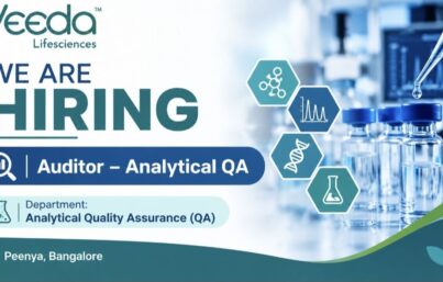 Veeda Lifesciences Recruitment: Hiring for Auditor – Analytical QA in Bangalore