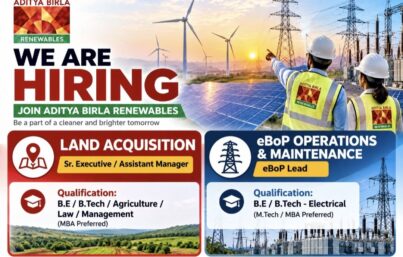 Aditya Birla Renewables Recruitment 2026: Land Acquisition and eBoP Lead Jobs