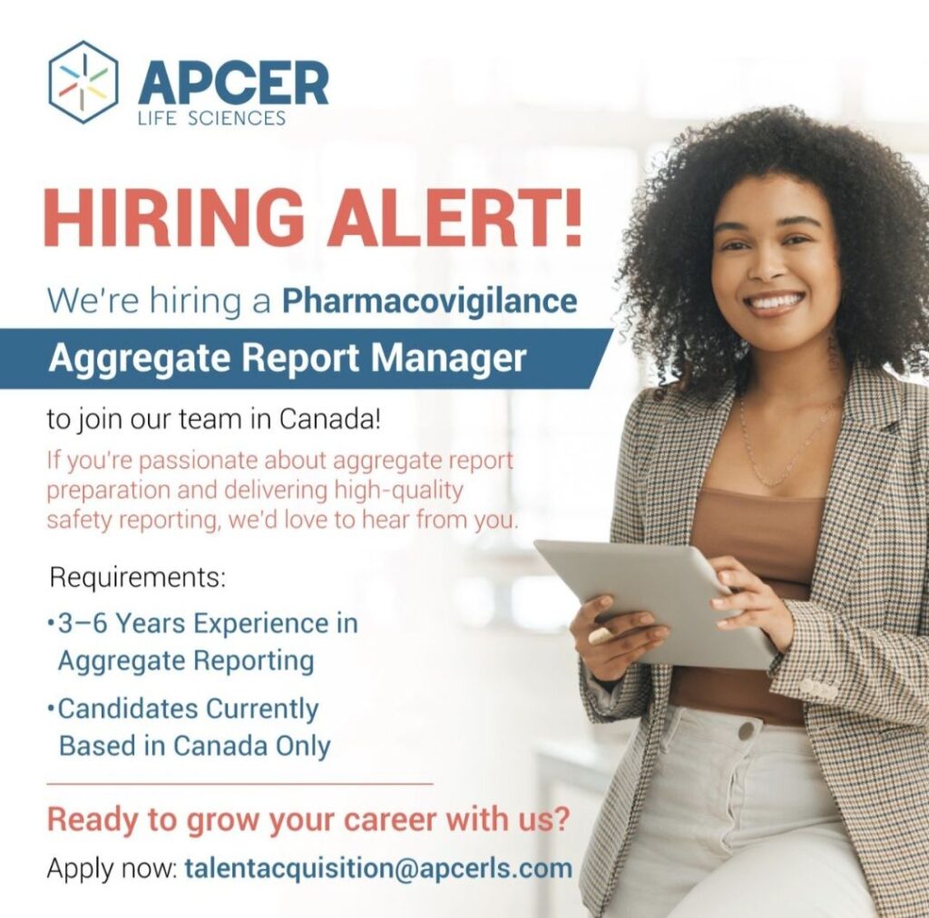 APCER Life Sciences Recruitment 2026: Pharmacovigilance Aggregate Report Manager Jobs in Canada
