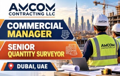 AMCOM Contracting LLC Recruitment: Commercial Manager and Senior Quantity Surveyor Jobs in Dubai