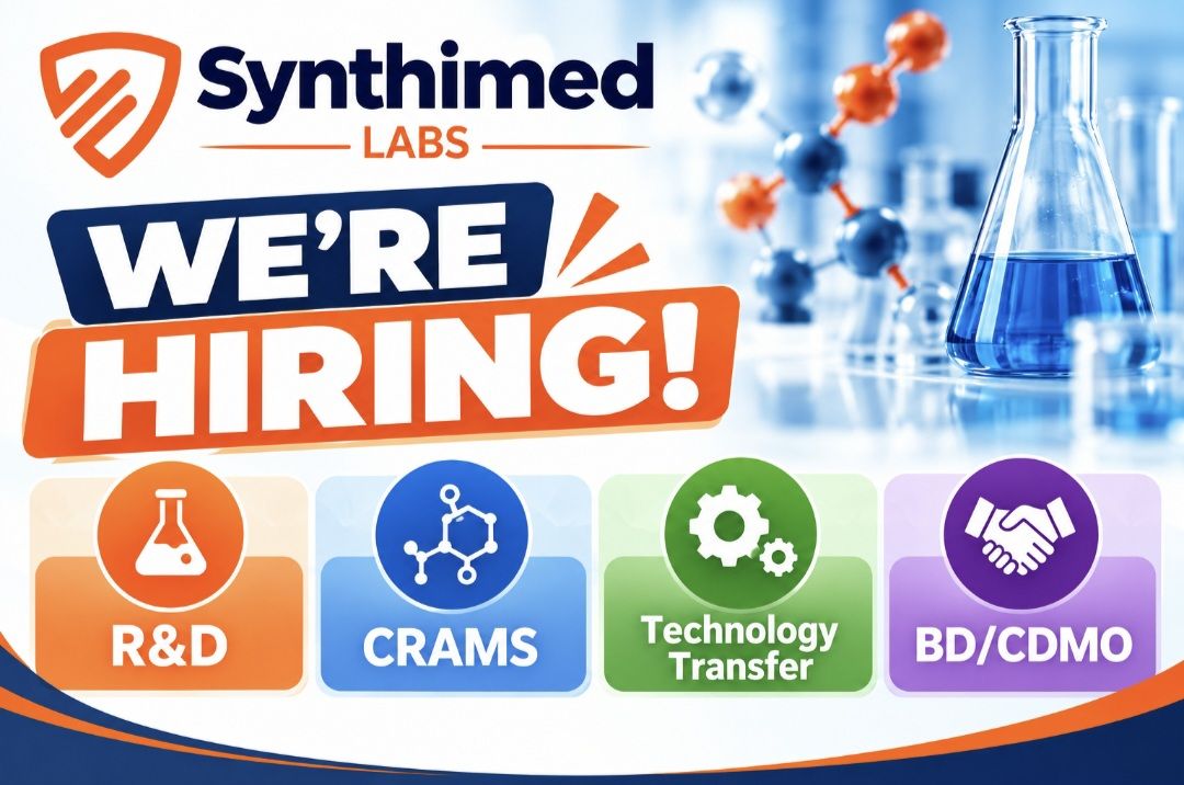 Synthimed Labs Recruitment: R&D, CRAMS, Technology Transfer and BD/CDMO ...
