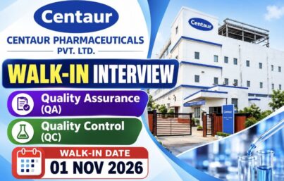 Centaur Pharmaceuticals Walk-In Interview