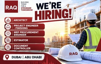 RAQ Contracting Recruitment: Multiple Construction Job Vacancies in Dubai and Abu Dhabi, UAE
