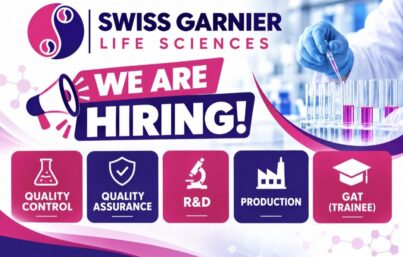 Swiss Garnier Life Sciences Recruitment: QC, QA, R&D, Production and GAT Apprentice Vacancies