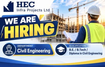 HEC Infra Projects Ltd Recruitment– Hiring for Civil Engineers and Diploma Holders