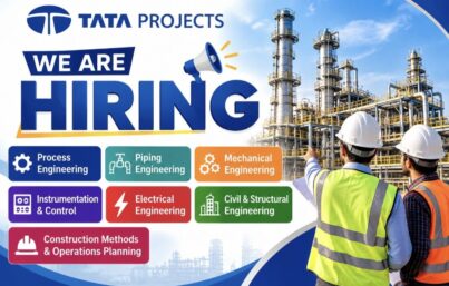 Tata Projects Recruitment: Hiring Engineering Professionals for Integrated Phosphoric & Sulphuric Acid Plant Project