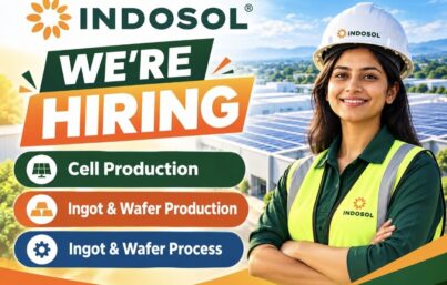 Indosol Solar Hiring – Line Leader Opportunities in Cell Production, Ingot & Wafer Manufacturing